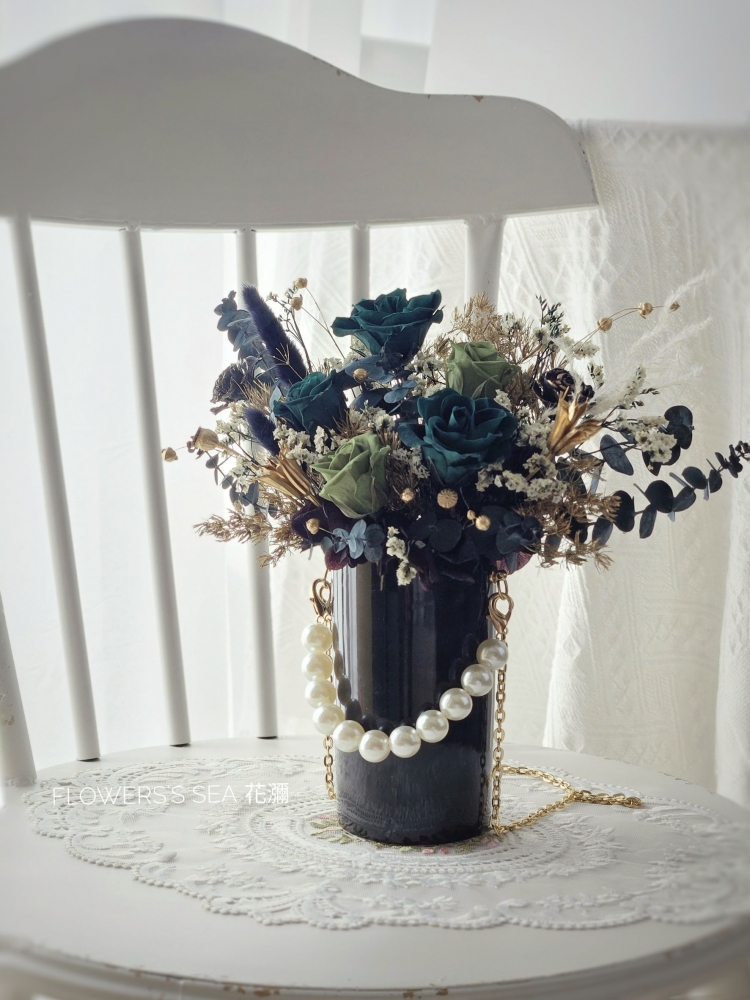 【 珍珠鍊桌花 】蒼