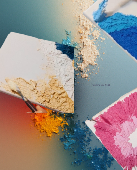 肌理畫 - 媒合素材創作