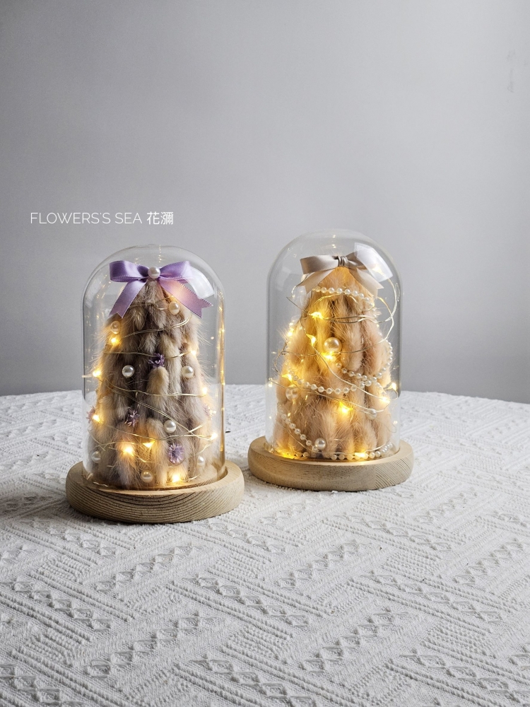 【 聖誕樹 】LED玻璃罩