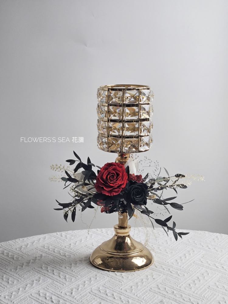 【 花藝燭台 】
