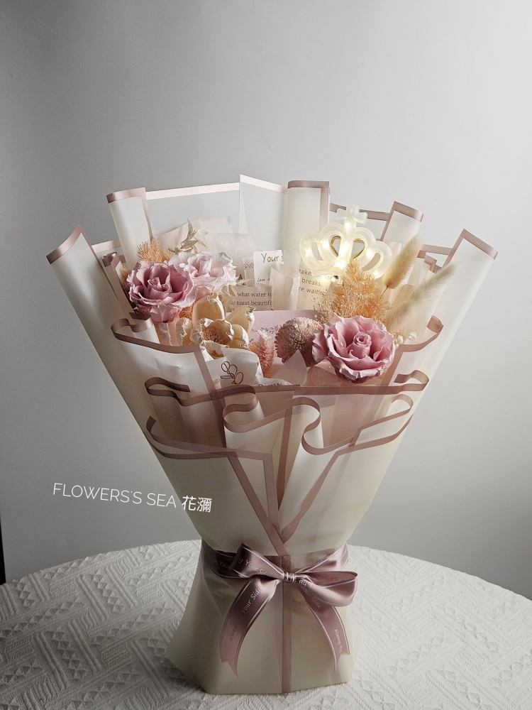 【 抽錢花束 】皇冠款