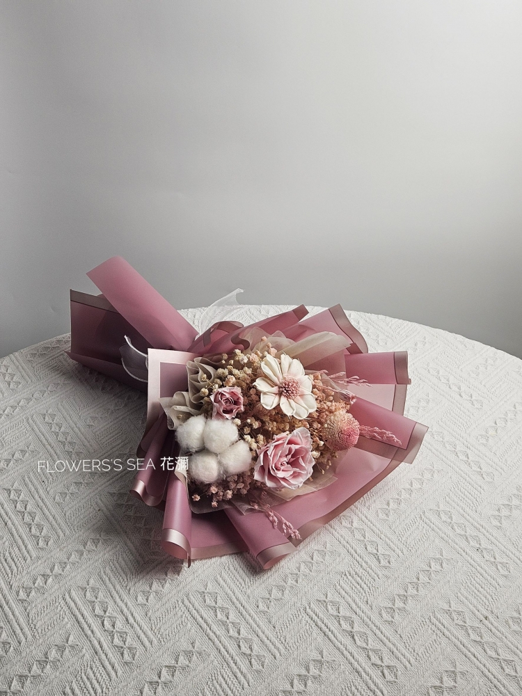 【 永生乾燥花束 】