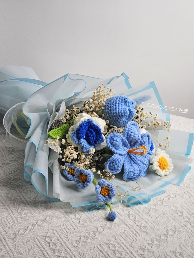 【韓式針織花】針織花束