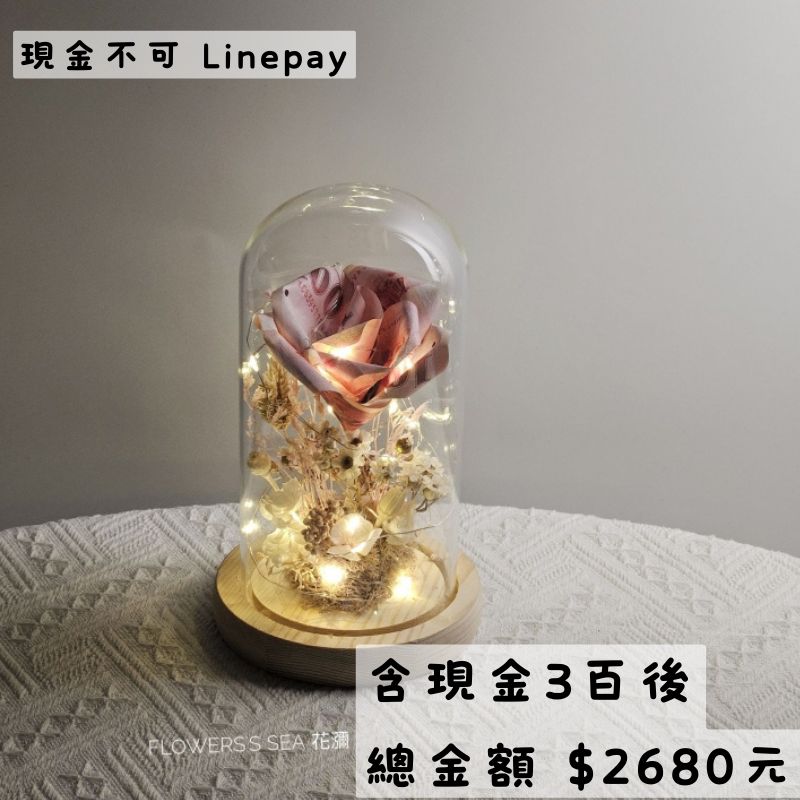 【 玫瑰 】玻璃罩夜