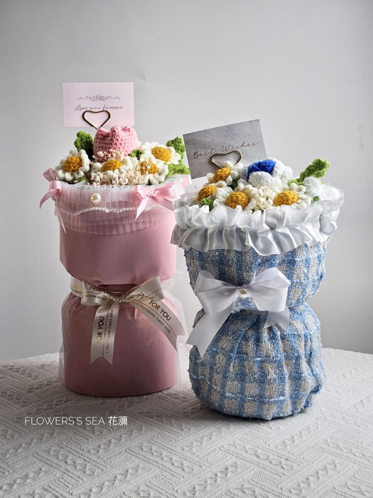 【韓式針織花】圓筒花