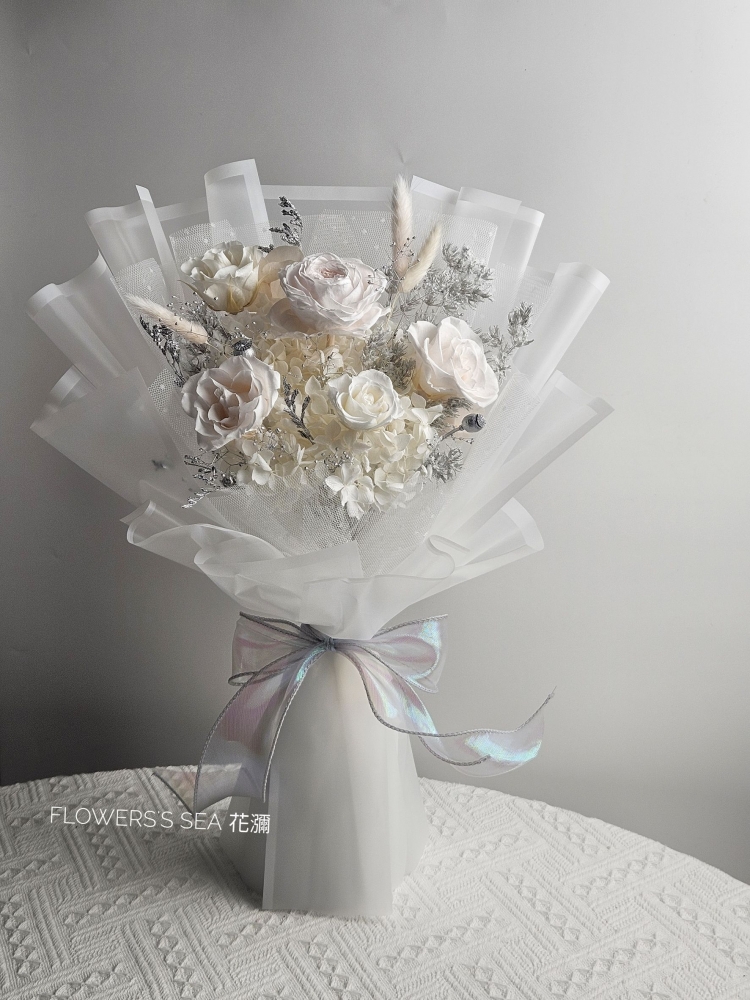 【 白銀花束 】不凋