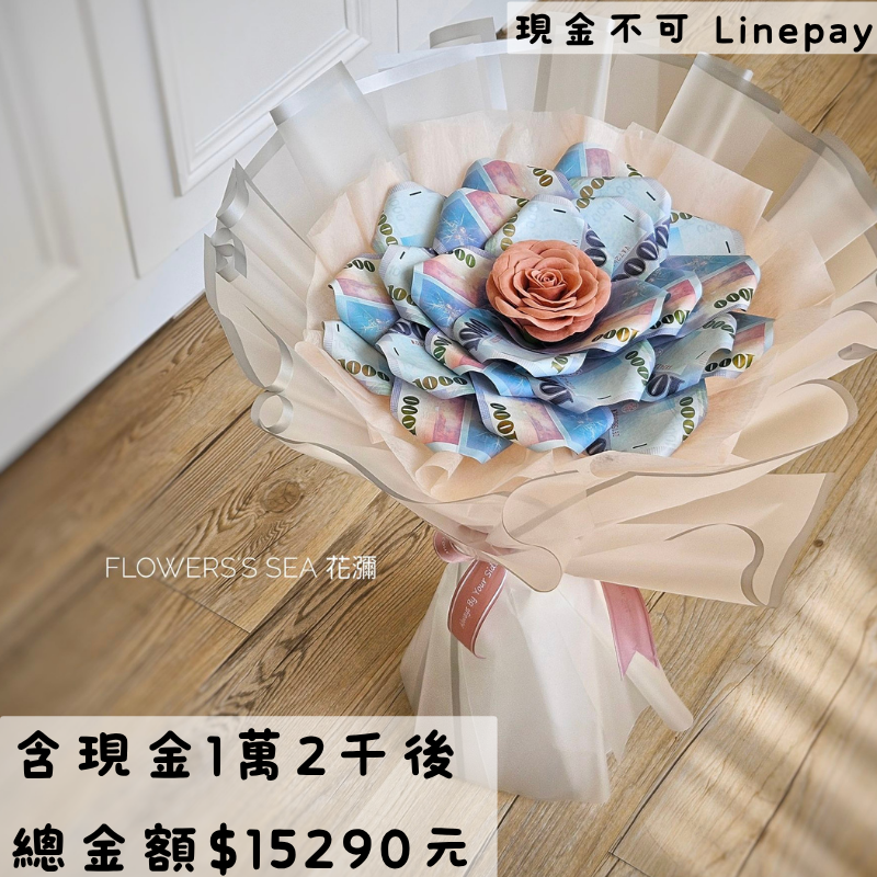 【 山茶花 】12張千鈔.