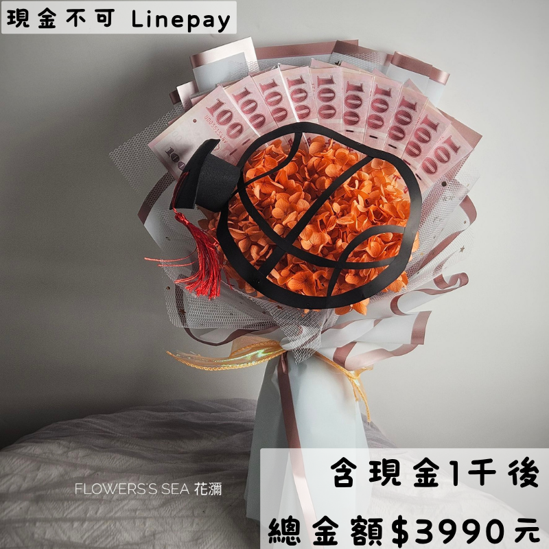 畢業花束▪鈔票籃球