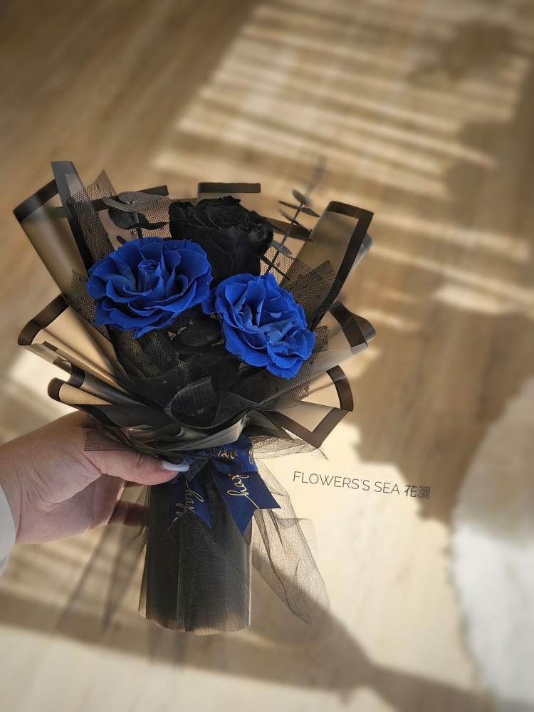 【 不凋玫瑰 】小花束(綠葉無配花).