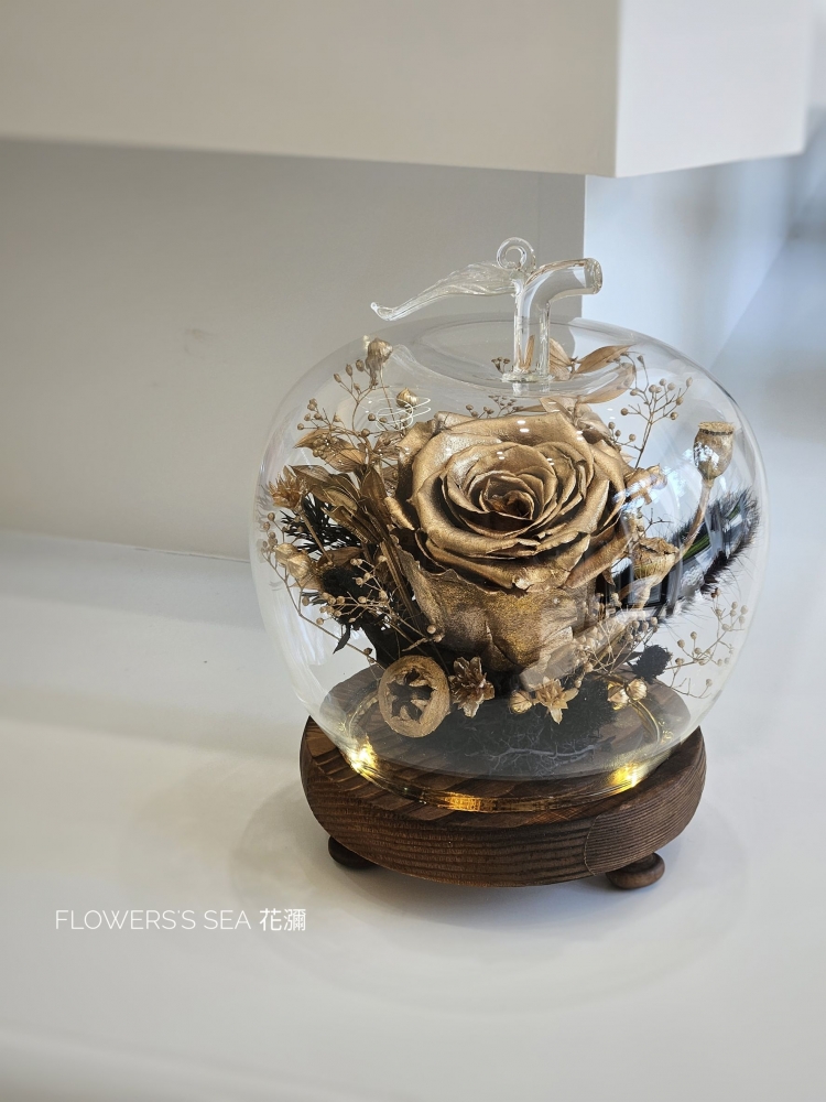 【 蘋果玻璃】厄瓜多玫瑰