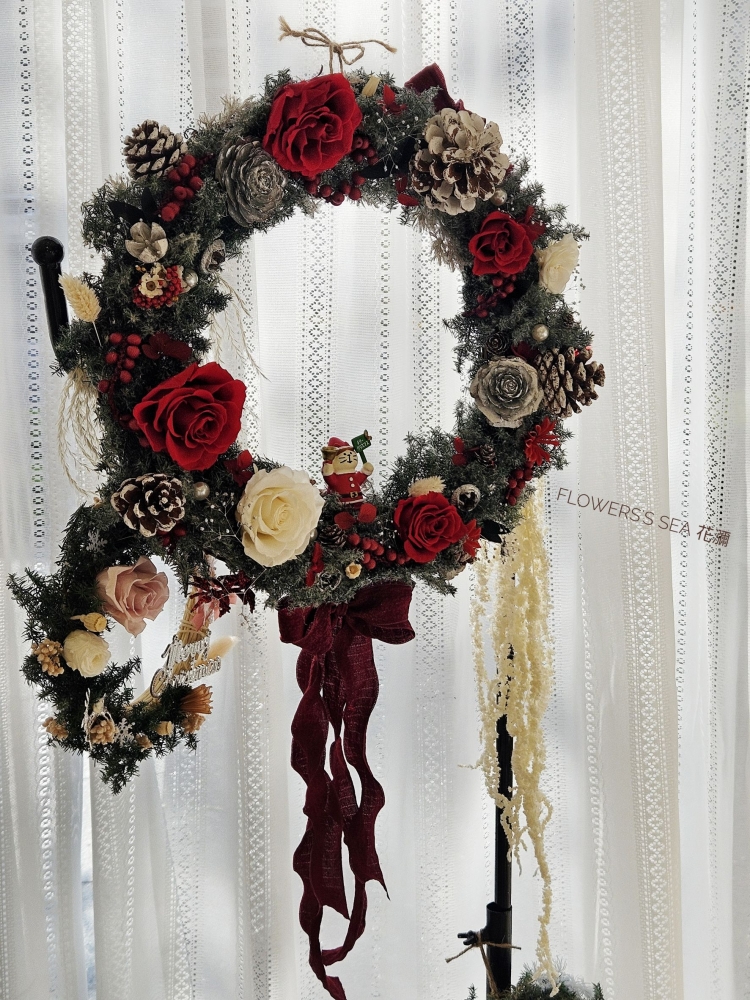 【 花圈DIY 】L垂葉設計