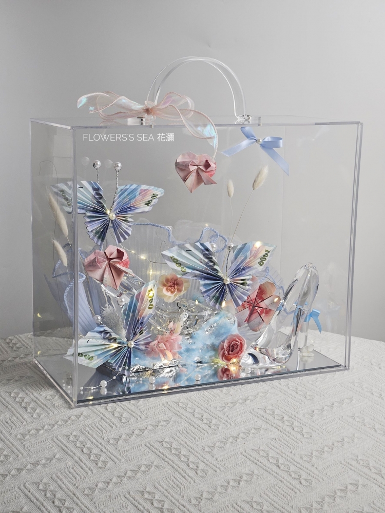 【 幸福道路 】一路升花 - 鈔票禮盒