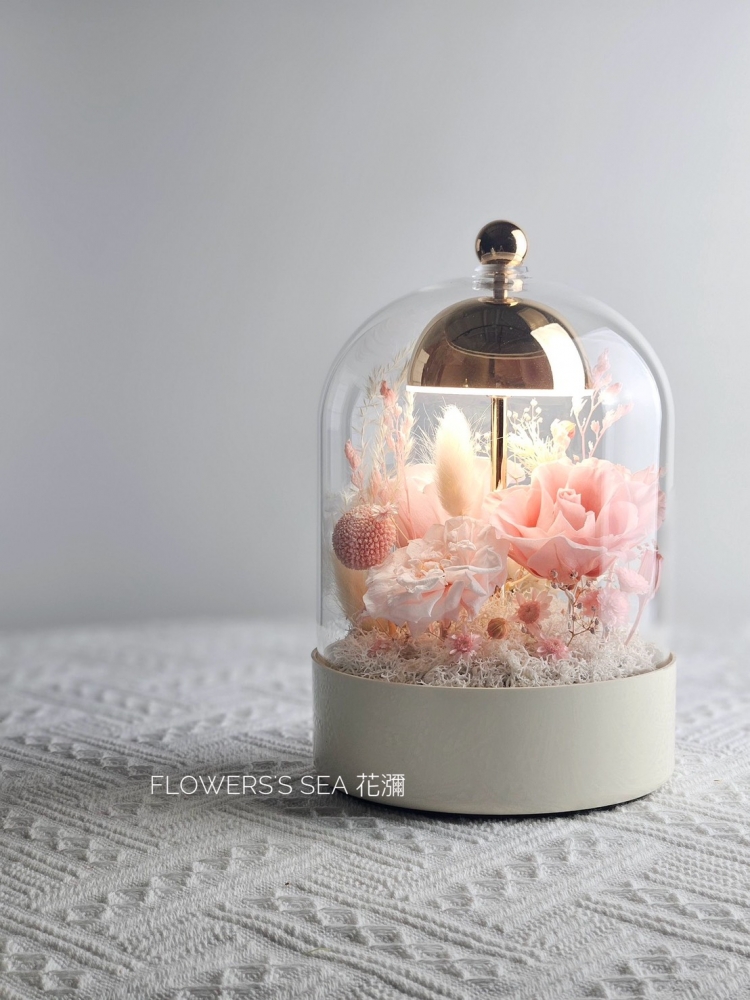 【 觸控夜燈 】多色夢幻粉