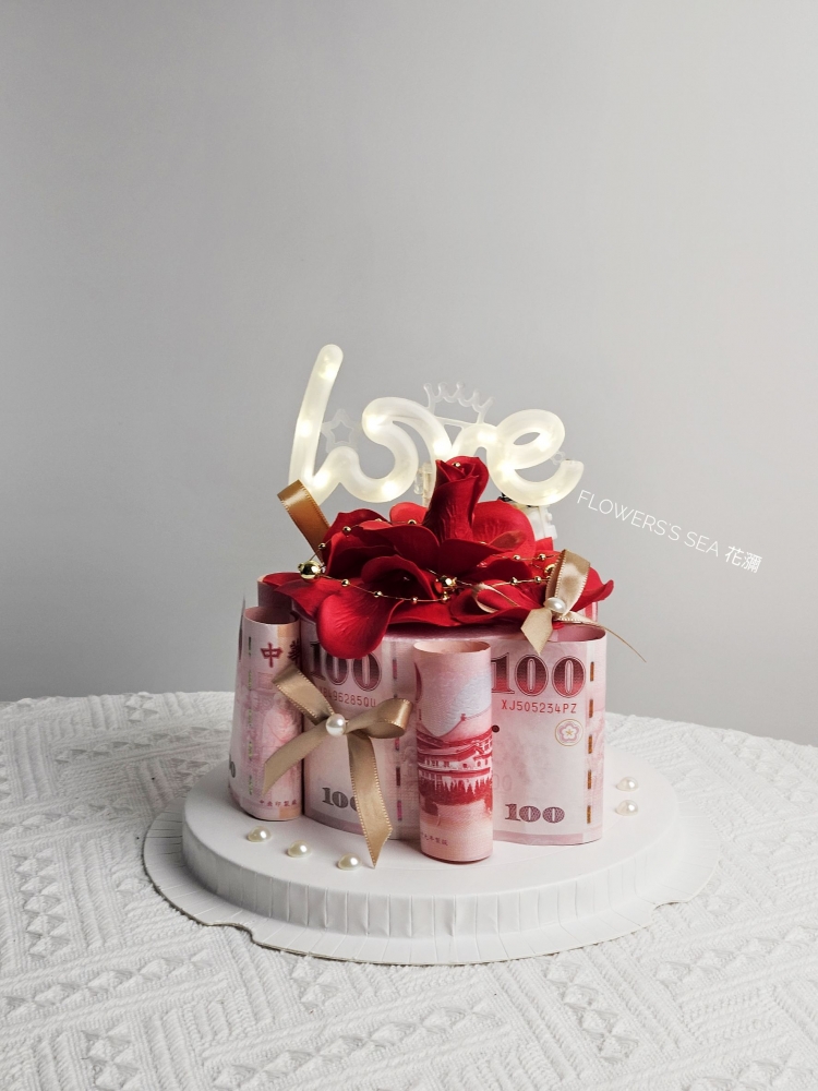 【4吋 】玫瑰花瓣 - 6張(紅)