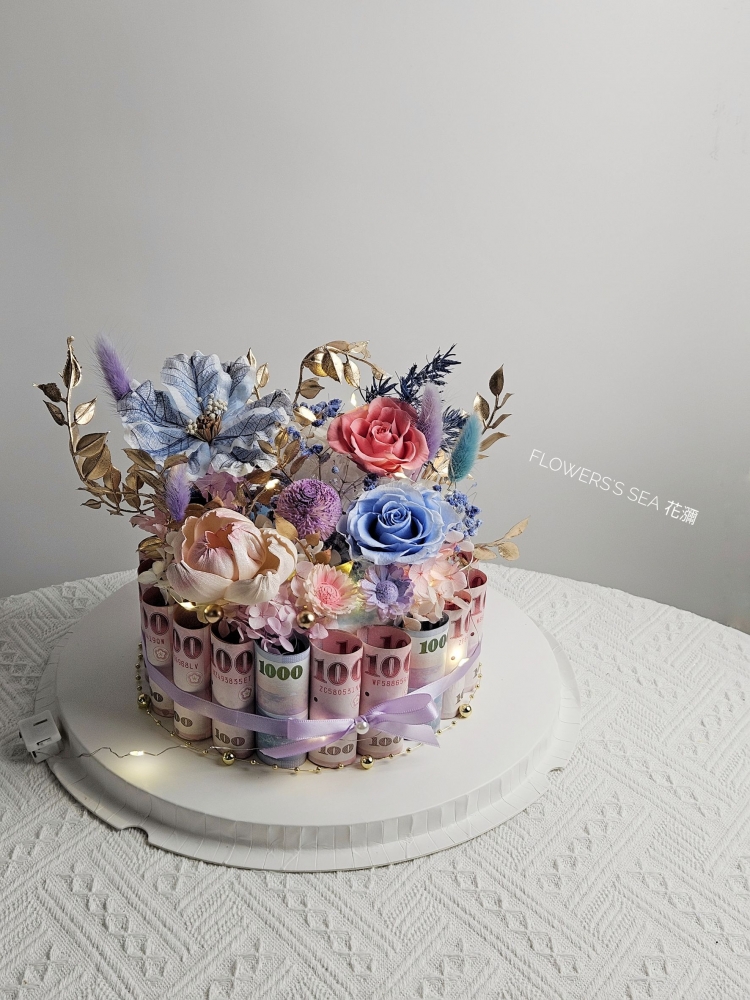 【 8吋 】玫瑰富貴 - 20張