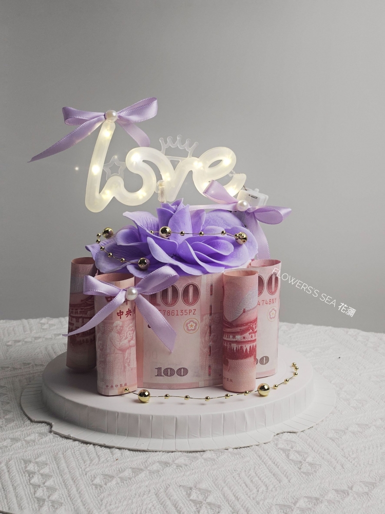 【4吋 】玫瑰花瓣 - 6張(紫)