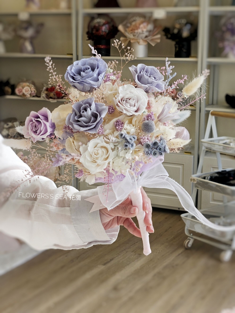 【 新娘捧花 】莫蘭迪紫粉