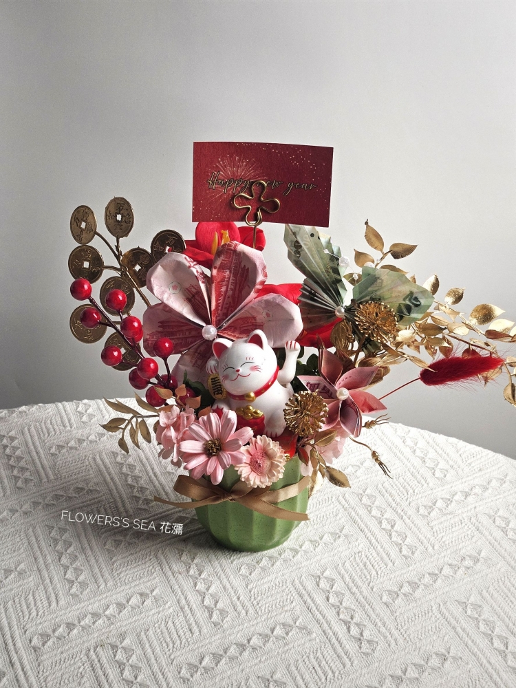 【 8招財貓 】新春 - 紅