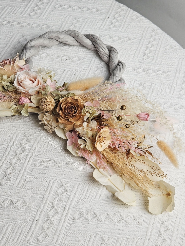 【新春注連繩】灰 - 粉金