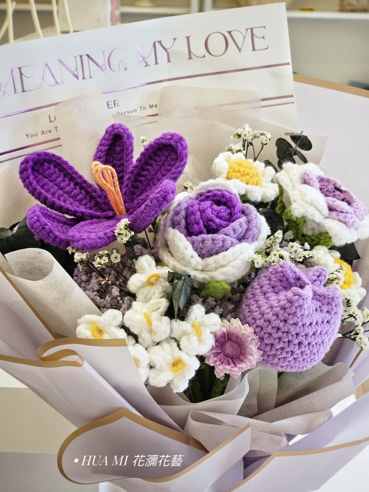 【 韓式針織花 】針織花束
