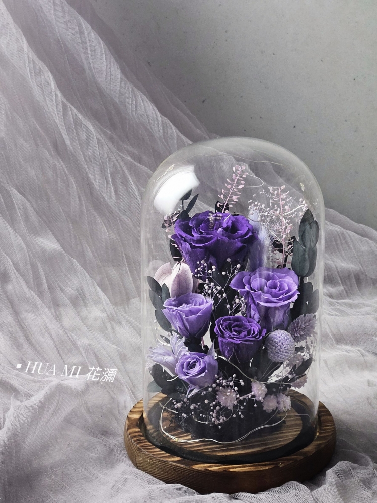 燒木底 - 玻璃花燈