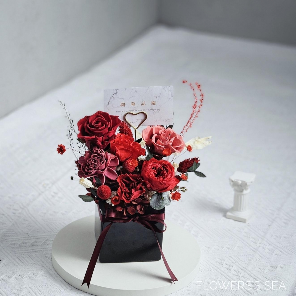 【 陶瓷桌花 】方盆