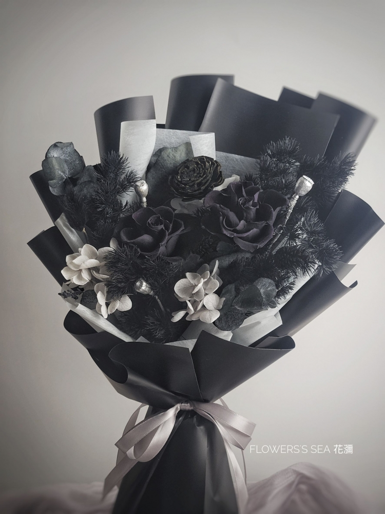 【 玫瑰 】永生乾燥混和花束.