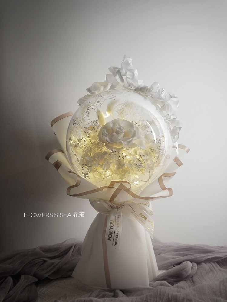 M圓球花束(玫瑰) - 壓克力波波