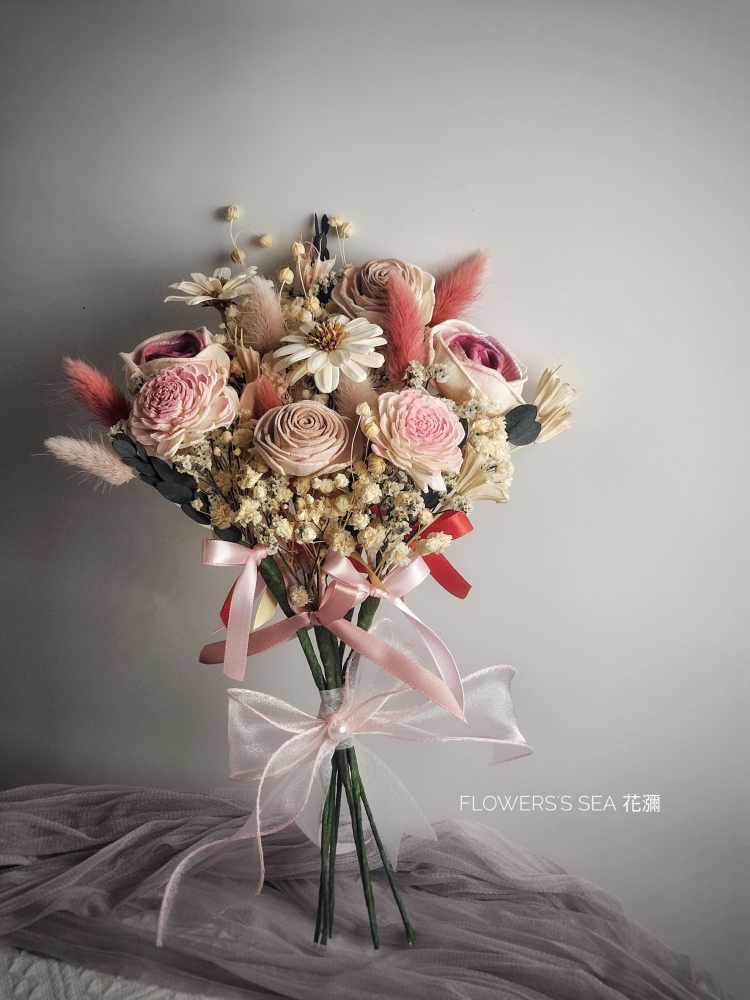 手綁捧花 - 可分束