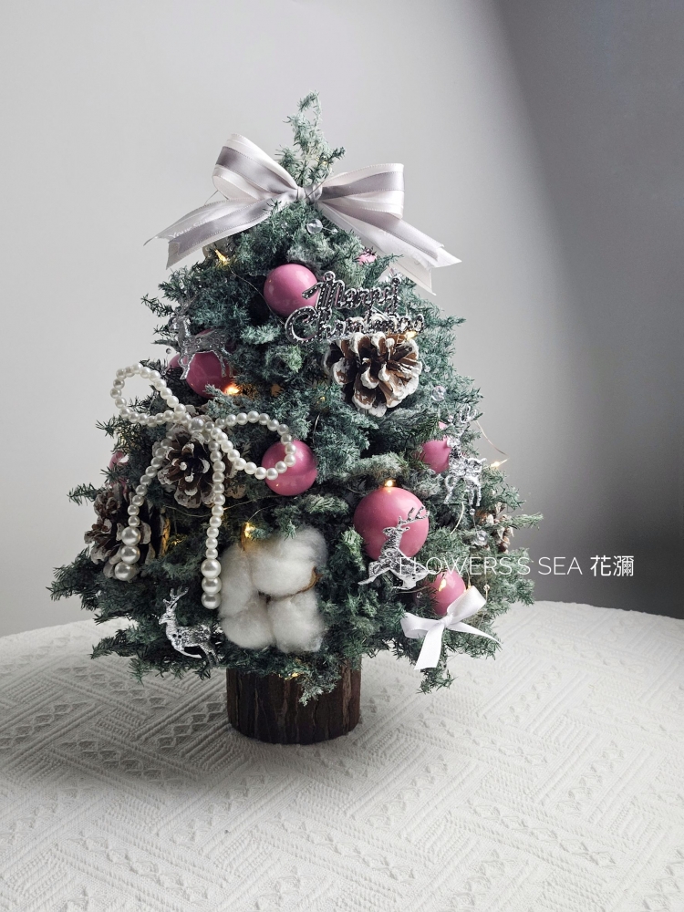 【 聖誕樹DIY 】不凋雪松&木樁