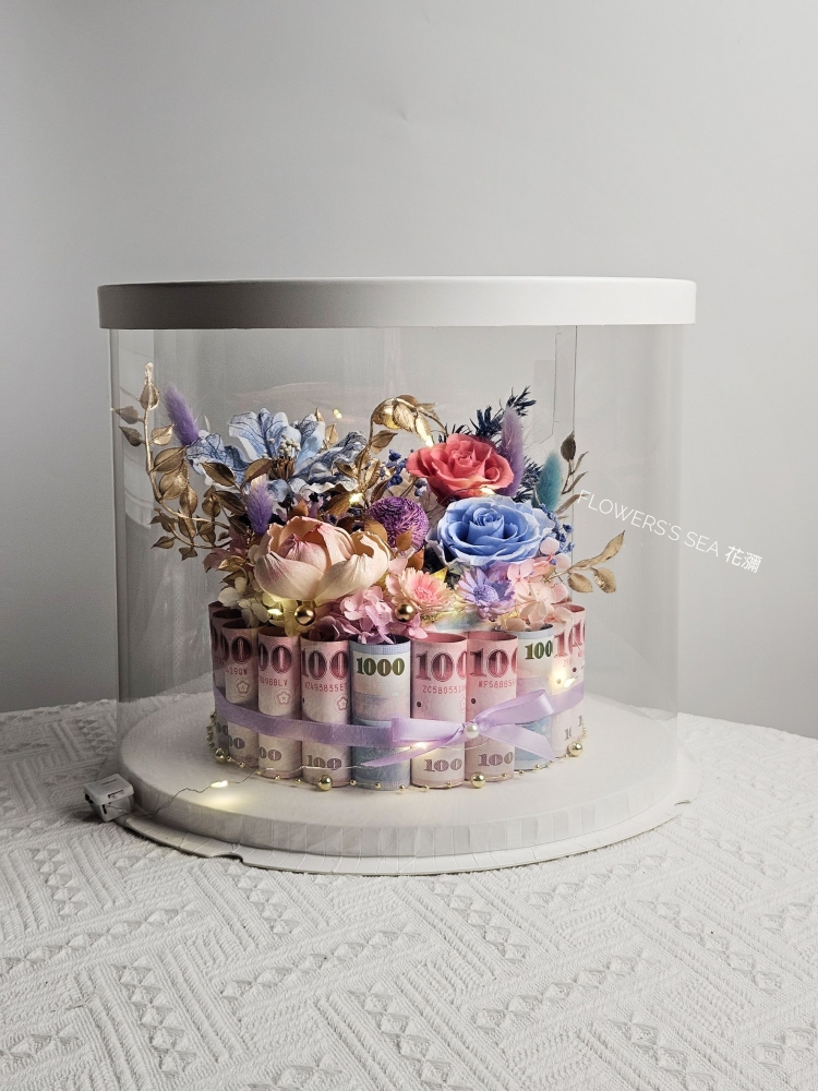 【 8吋 】玫瑰富貴 - 20張