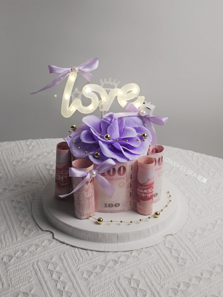 【4吋 】玫瑰花瓣 - 6張(紫)