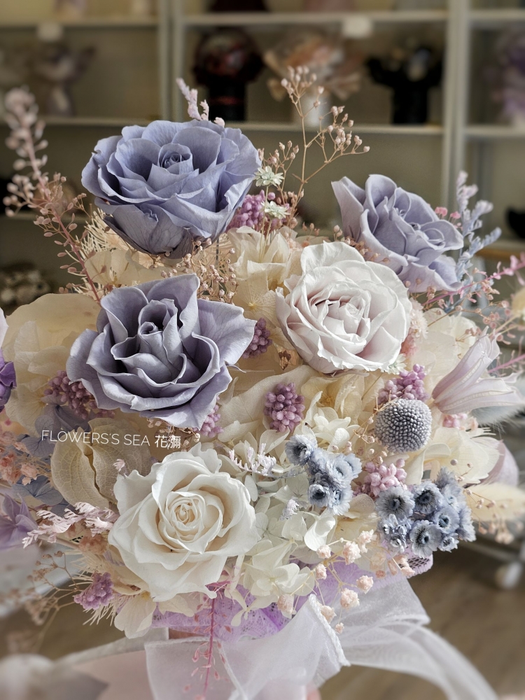 【 新娘捧花 】莫蘭迪紫粉