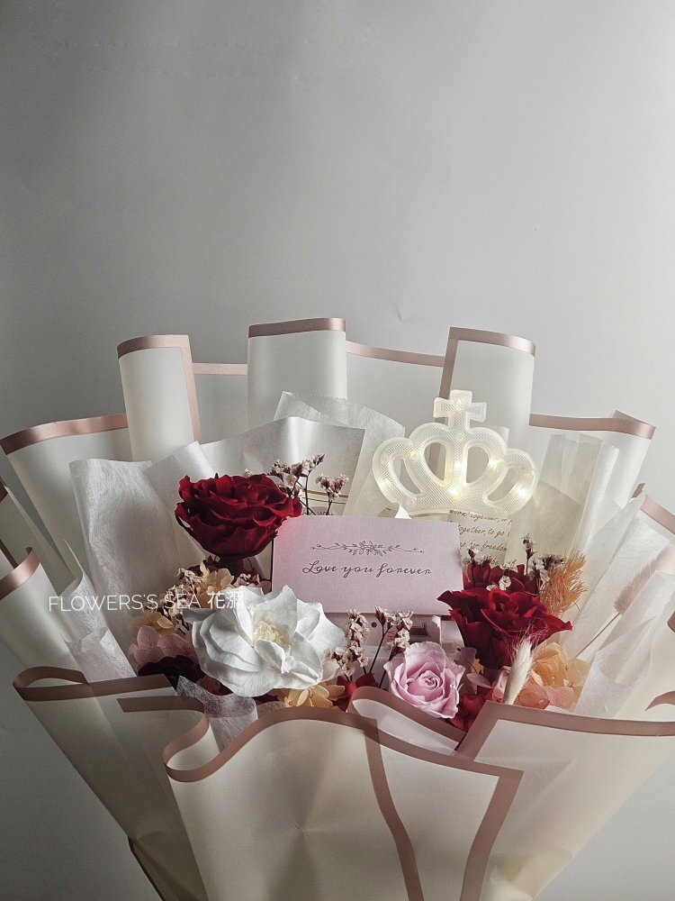 【 抽錢花束 】皇冠款