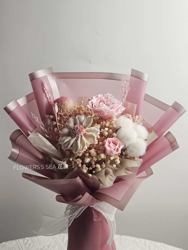 【 永生乾燥花束 】