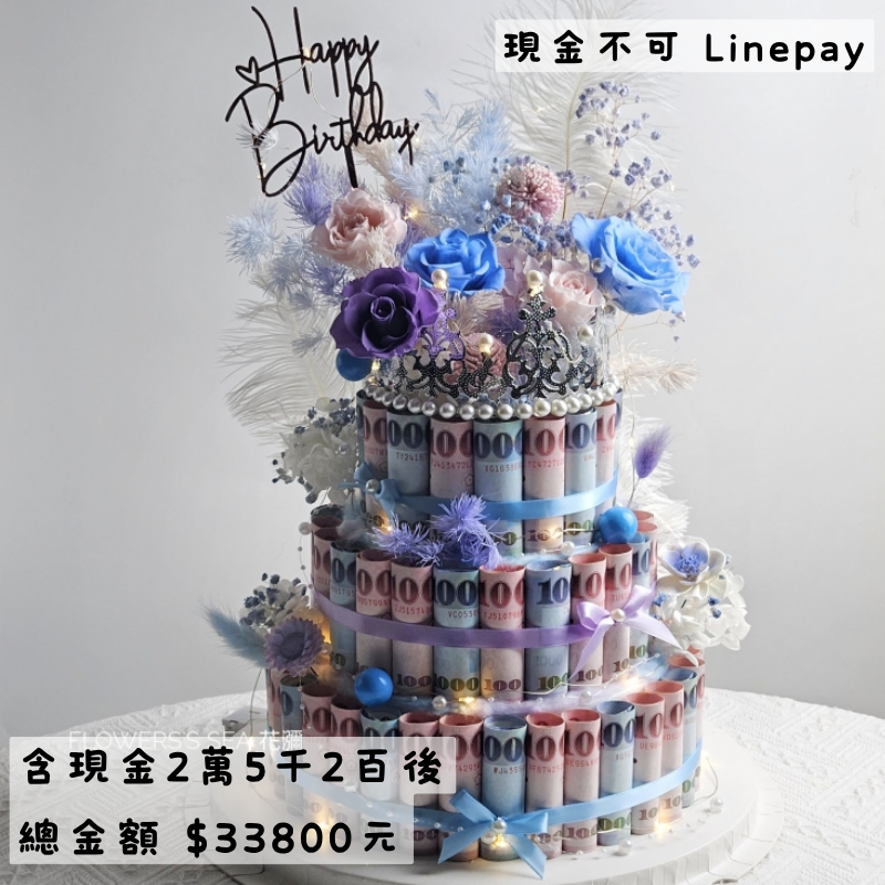 【 6~10吋 - 三層 】皇冠滿花