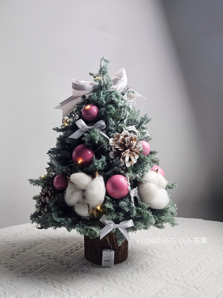 【 聖誕樹DIY 】不凋雪松&木樁