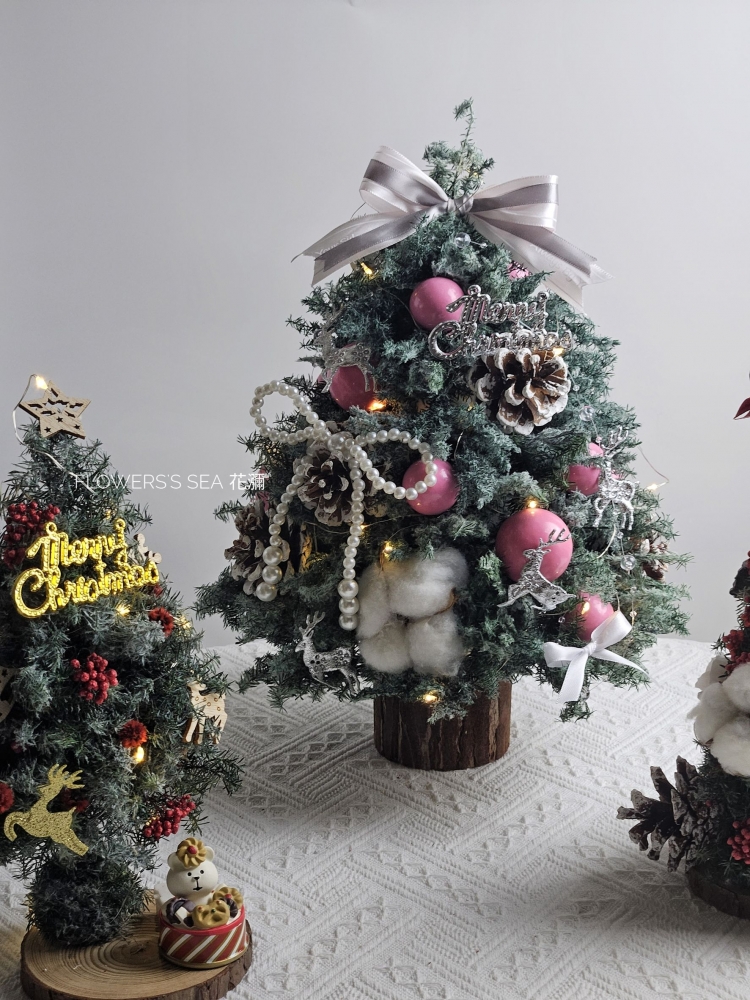 【 聖誕樹 】不凋雪松&玫瑰