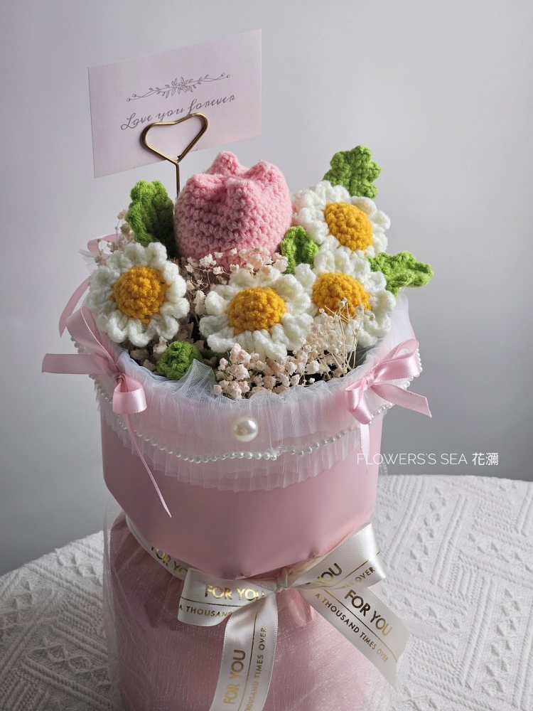 【韓式針織花】圓筒 - 2色