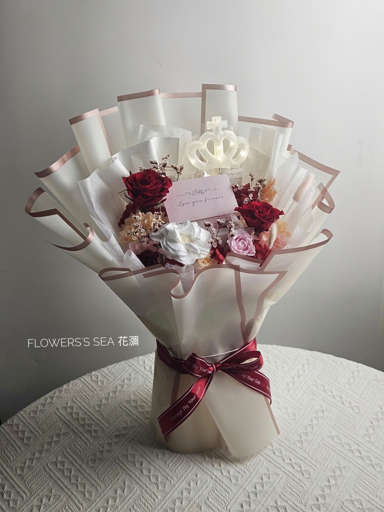 【 抽錢花束 】皇冠款