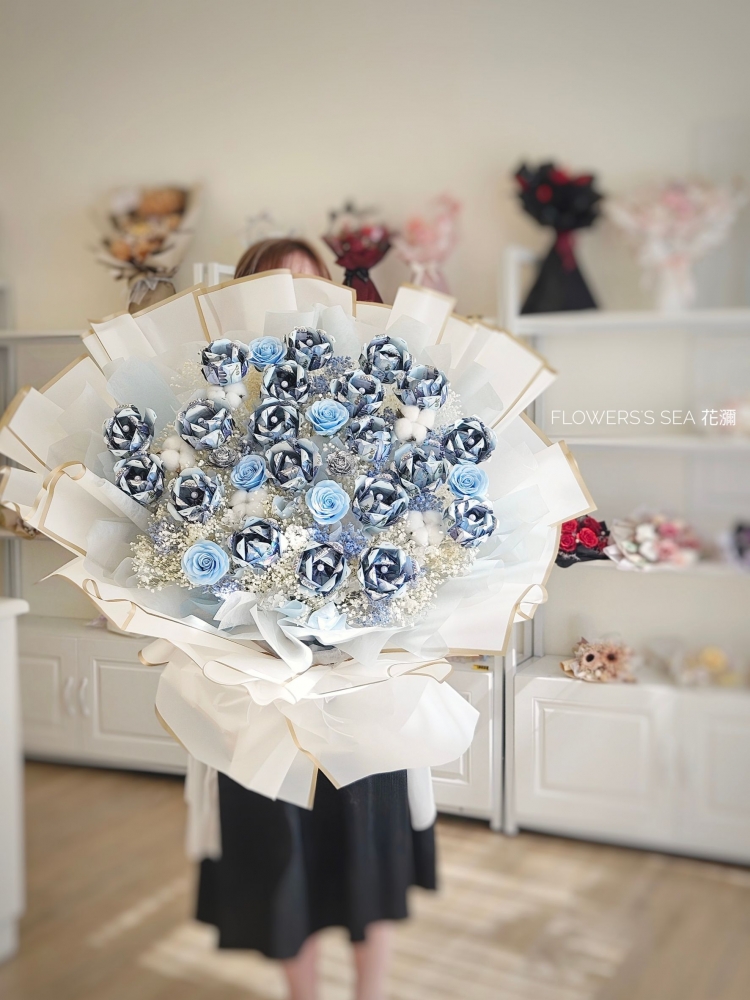 【 20朵 】重瓣玫瑰花束