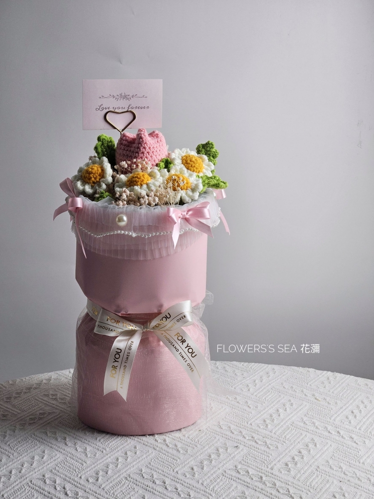 【韓式針織花】圓筒 - 2色