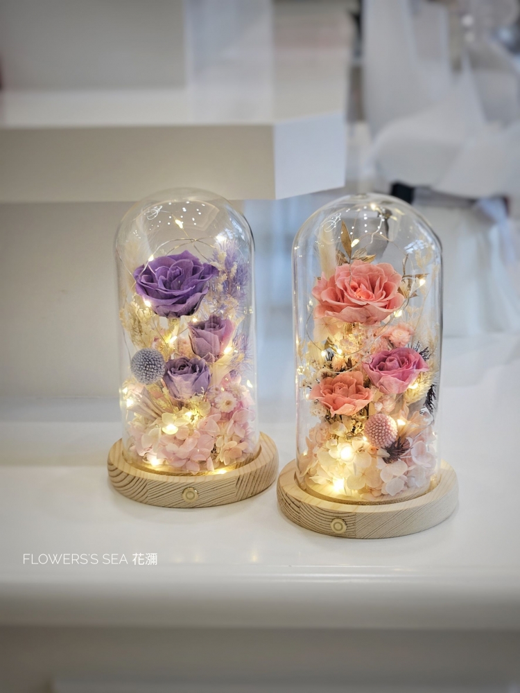 LED - 玻璃花燈 (多色)