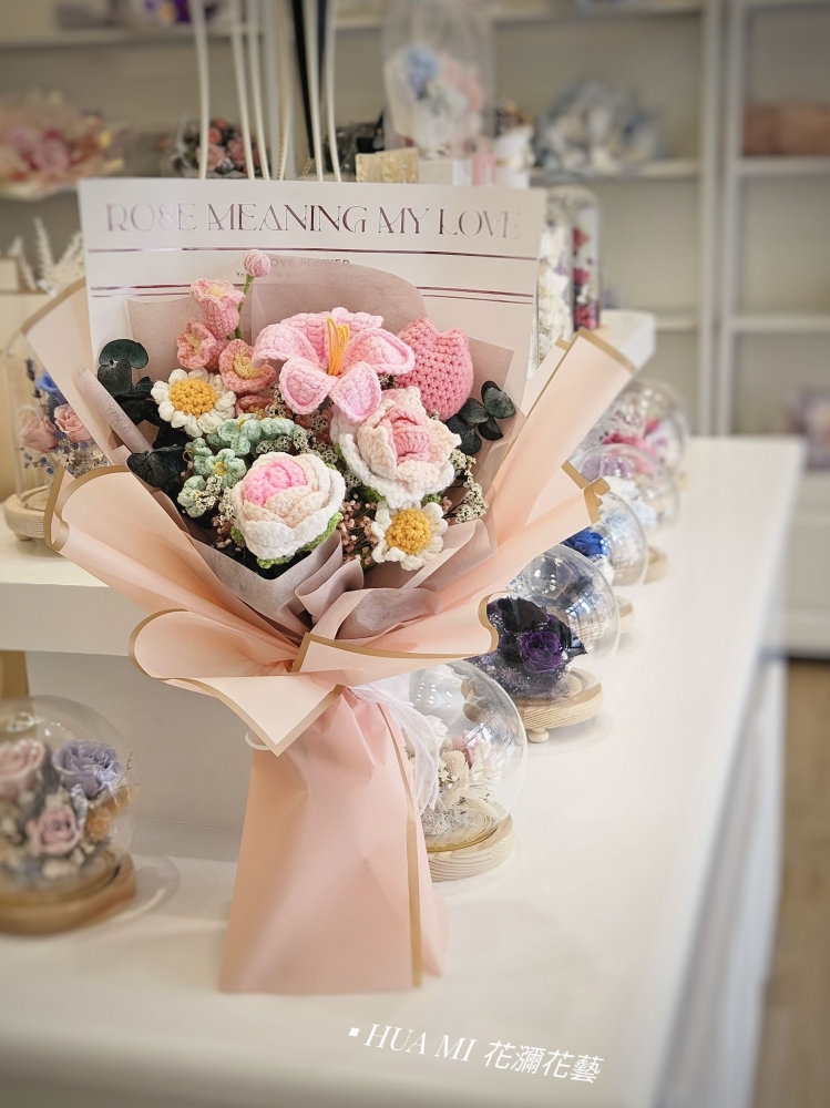 【 韓式針織花 】針織花束
